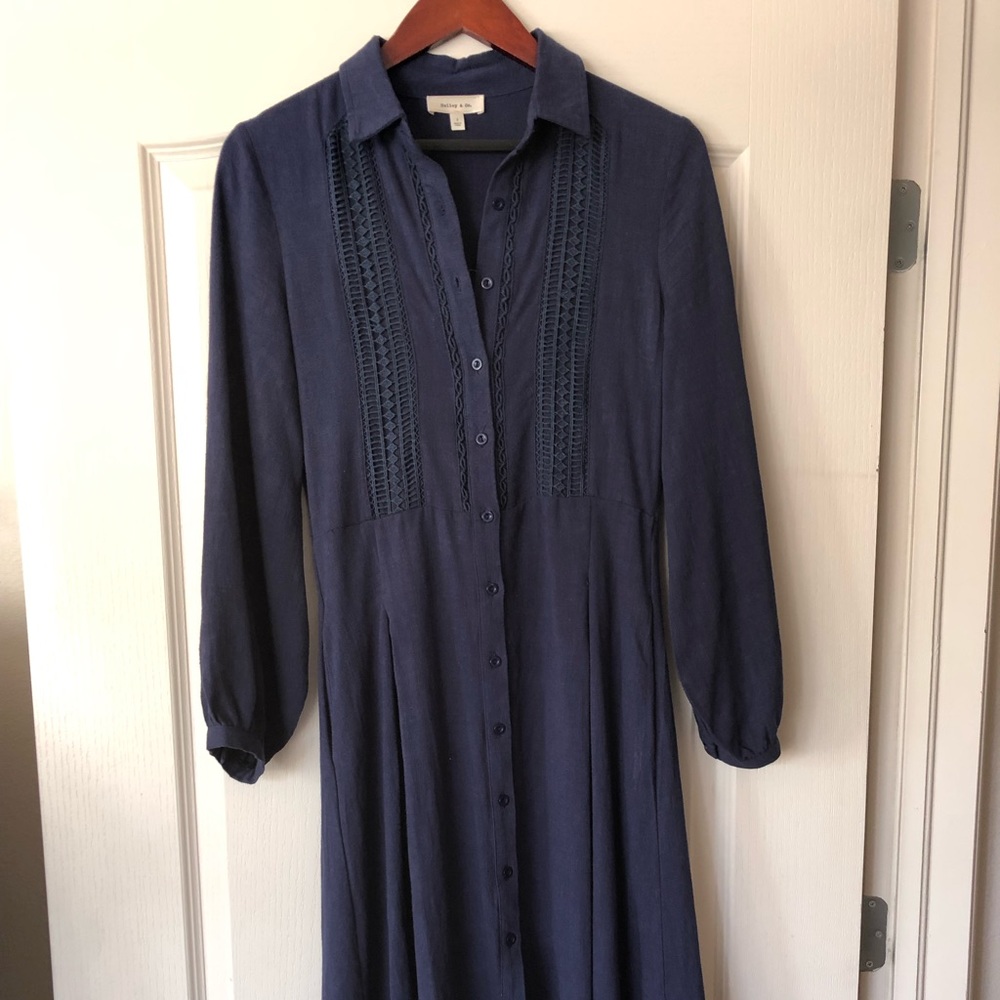Women’s Hailey & Co Navy Blue Prairie Dress Size S